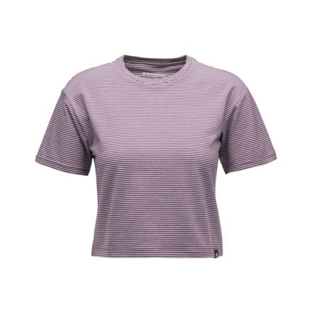 Black Diamond W BD STRIPE CROP SS TEE