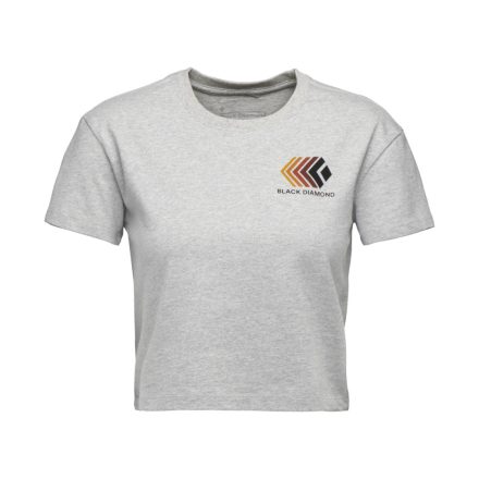 Black Diamond W FADED CROP SS TEE