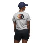 Black Diamond W FADED CROP SS TEE