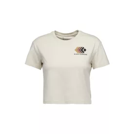 Black Diamond W FADED CROP SS TEE