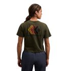 Black Diamond W FADED CROP SS TEE