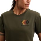 Black Diamond W FADED CROP SS TEE