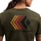 Black Diamond W FADED CROP SS TEE