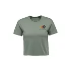 Black Diamond W FADED CROP SS TEE