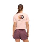 Black Diamond W FADED CROP SS TEE