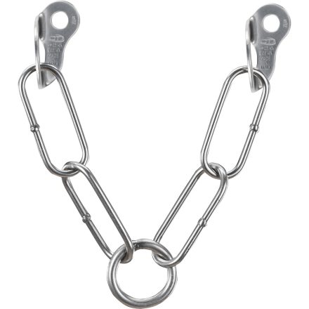 Plate belay station S (+ 1 ring) - V-shaped linked plates