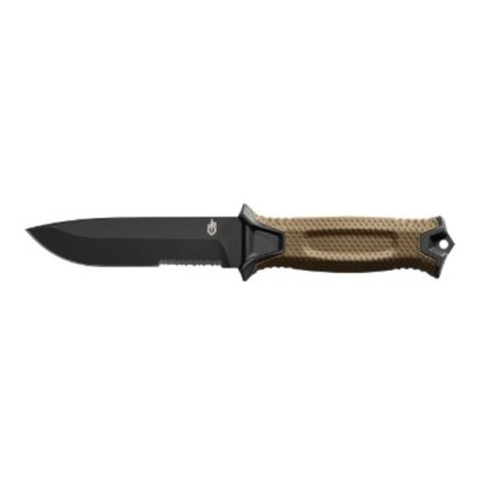Strongarm Fixed Coyote Serrated 