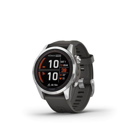 Garmin Fenix 7S Pro Solar Edition Silver with Graphite Band heart rate monitor