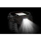 Garmin fenix 8 47mm SOLAR Sapphire, karbonszürke DLC titanium, fekete/sötétszürke szilikon szíjjal pulzusmérő óra