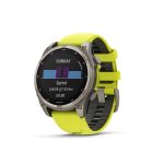 Garmin fenix 8 47mm SOLAR Sapphire, titanium, neonsárga/grafit szilikon szíjjal pulzusmérő óra