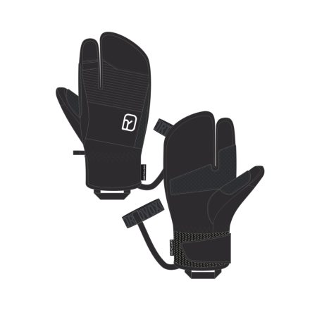 Full Leather 3 Finger Glove Men's