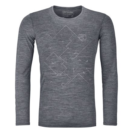 185 Merino Tangram Long Sleeve Men's